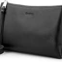 befen Genuine Leather Crossbody Bags for Women, Small RFID Leather Cross Body Purses Shoulder Handbags (Black)