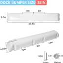 38 Inch Dock Bumper 4 Pack,Boat Dock Bumpers,Dock Bumper Guards,Dock Post Bumpers,Marine Dock BumpersHeavy Duty Dock Piling Bumpers for Protecting Boat and Dock,Screws and Washers Included(White)