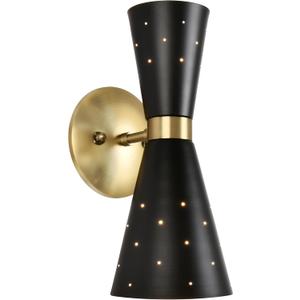 Black Wall Sconce Mid Century Modern Sconce Wall Lamps for Bedroom Industrial Metal Bathroom Vanity Light Bedside Sconce Light E12 Base Hallway Wall Light Fixtures for Living Room Mirror Cabinet