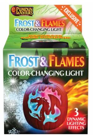 Pumpkin Masters® Frost & Flames Halloween Light Decoration, Pack of 2