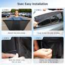 DMJN Car Window Shades for Baby (100% UV & Sun Block) Car Side Windows Covers Sun Shades for Baby in Car,Easy-Install Nano Ice-Crystal Coating-Universal Fit (Medium),2 Pack