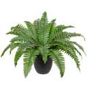 Hollyone Large Fake Hanging Ferns 49 Leaves Boston Ferns Artificial Plants Outdoor Indoor Potted Plant 23.6inch Faux Fern in Baskets Pot Artificial Hanging Fern Bush Plant for Patio Garden Porch Decor