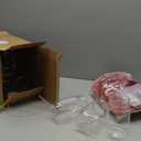 12 Pcs Clear Plastic Graduation Jar with Lids Plastic Mini Canning Jars with 12 Felt Mini Graduation Hat and Cards and 6 Ropes Storage Containers Grad Party Supplies(Red)