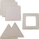 Magnetic Panel Playhouse - Square and Triangle Panel Booster Pack, Lightweight Panels with Built-in Magnets Easily Snap Together - Requires Big Set