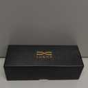 LUENX Aviator Sunglasses for Men Square Polarized Polygon Lens - UV 400 Protection with Accessories Driving Outdoor (Dark Grey Silver)