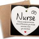 Ceramic Heart Keepsake for Nurse Appreciation, Retirement, and Practitioner - Thank You Gift for Women