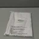 TAOSON set of 2,100% Cotton Soft Square Decorative Throw Pillow Protector Pillow Covers Sofa Solid Colors Couch Cushion Pillowcases with Hidden Zipper Only Cover No Insert - White 16 x 16 inch/40x40cm