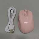 TECKNET Rechargeable Wireless Mouse, 2.4G Silent Quiet Click, 6 Adjustable 4800 DPI, Cordless Computer Mouse, Ergonomic Mouse for Laptop, 6 Buttons USB for Chromebook, Ergo Grip - Pink