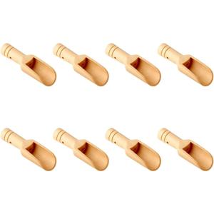 8pcs Mini Wooden SpoonsMini Bamboo Spoons for Bath Salts, tea scoop, Washing Powder spoonwooden candy spoon