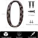 BetLight Cast Iron House Numbers-5 Inch Rustic Address Number- Solid & Heavy Duty/Easy Install with Matching Screws-Number 0