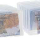 Novelinks Transparent 4" x 6" Photo Storage Boxes, 6 Inner Photo Organizer Cases with Tray, Picture Storage Containers for 4x6 Prints, Craft & Memory Card Sorting Box (Clear 2Pack)
