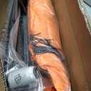 Portable Volleyball Training Equipment Net System, Volleyball Practice Net with Carrying Bag, Height Adjustable for Backyard Indoor Outdoor Hitting Serving Practice (orange)