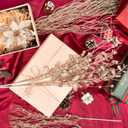 30 Pcs Christmas Tree Picks and Sprays Decorations, Champagne Glitter Floral Twig Berry Stems Branches Artificial Poinsettias for Home Christmas Tree Ornaments Wedding Holiday Xmas Party DIY Decor