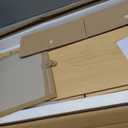 deli Desktop Bookshelf, High-Capacity Desk Hutch Organizer, Natural, 35.4"L x 10"W x 35.4"H