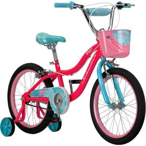 Schwinn Elm and Koen Bike or Balance Bike, 18 Inch Bike for Kids Ages 2-13,  Pink, SmartStart Ergonomic Design, Adjustable Seat Grows with Child, Training Bicycle, Elm Basket