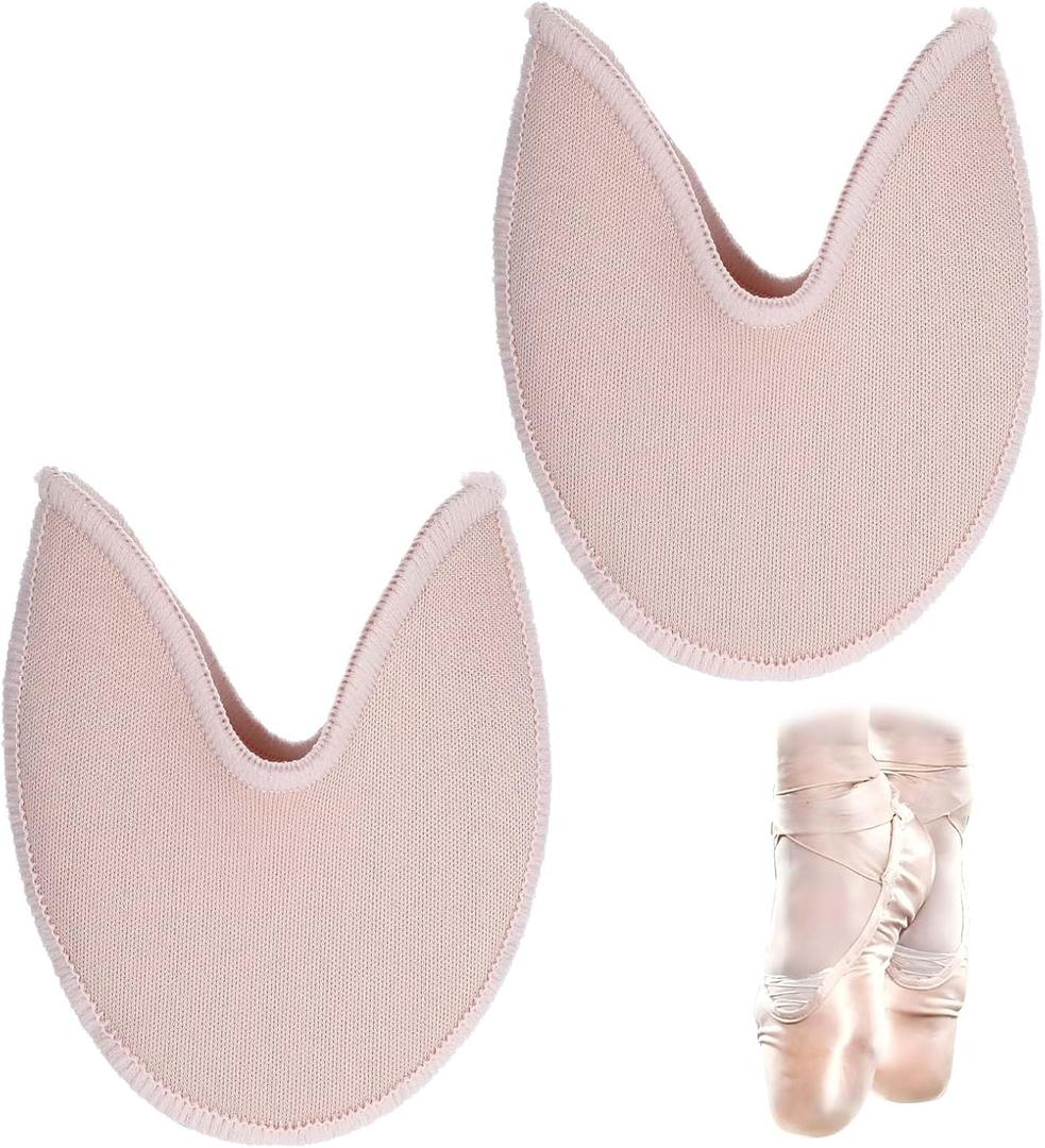 Ymapinc Ballet Toe Pads for Pointe Shoes, Ballet Dance Shoe Toe Protector Accessories Foot Covers for Women Dancers High Heels (SEBS+Knitted Fabric Skin Color)