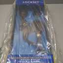 LOCKSET Mara_G Single Front Door Hardware Set, Heavy Duty Entry Door Lock Set with Exterior and Interior Grip Handles and deadbolt, Antique Brass