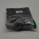 Memoriesea Women's Sexy Deep V Neck Puff Sleeve Side Split Ruched Backless Gown Dress (Black)