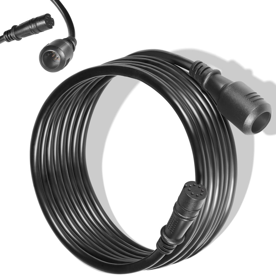 Bonbo 000-14414-001 Extension Cable 10' for Lowrance TripleShot/SplitShot Transducers and Hook2 Series Fishfinder, 10FT Transducer Extension Cable