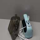 Yomelo 9-Speed Digital Hand Mixer Electric, 400W Powerful DC Motor, Hand Mixer Electric Handheld with Snap-On Storage Case, 5 Stainless Steel Accessories, Beaters, Dough Hooks, Whisk(Ice Blue/Black)