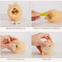 WDS WONDROUS Easter Flameless Candles Set of 4, LED Bunny & Egg Candles with Floral Embossed Design, Blue & Orange Battery Operated Candle for Home Decor, Gift for Women, Mom, Easter Decor