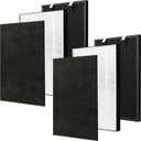 2 Sets Air220 Air320 Filter Replacement Compatible with Bissell Air320 Air220 2768A 2609A Air Purifier, Include 2 Post + Pre & Activated Carbon Filter, Compare Part # 2677,2678,2804