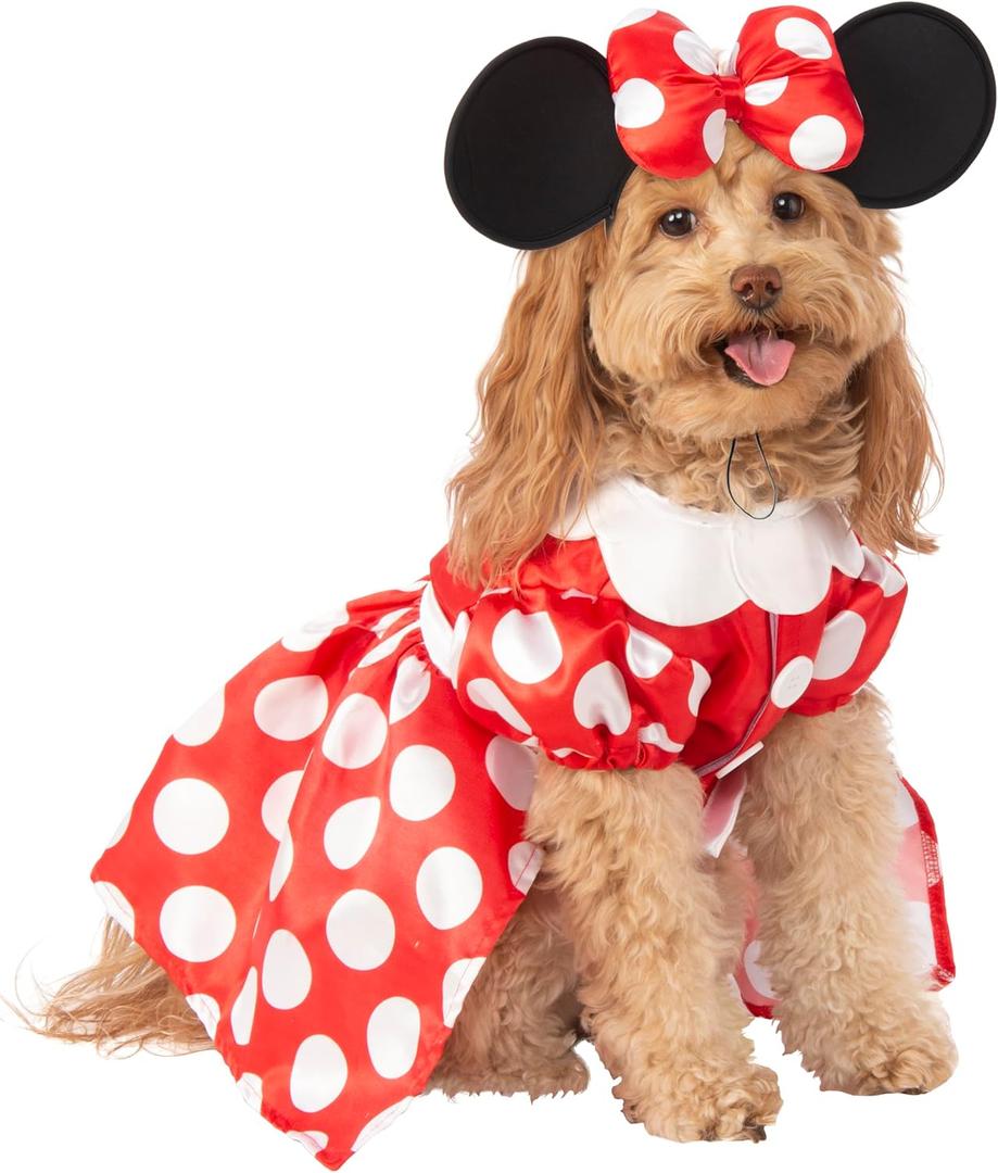 Disney: Minnie Mouse Pet Costume for For Dogs or Cats by Rubies, Small (Small (Pack of 1))