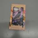 for iPhone 15 Case Cute – Wireless Charging Compatible – Dual-Layer Shockproof Protection with Stylish Wildflower Design – Protective Cover for Women - Gothic Raven Purple Floral