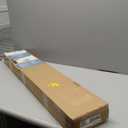 No Tools No Drill Cordless Roman Shades for Indoor Windows 100% Blackout, for Window Size 35" W  64" H Charcoal