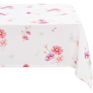 Hiasan Waterproof Spring Tablecloth Rectangle 60 x 104 Inch - Spillproof Wrinkle Free Washable Oblong Floral Tablecloth for Spring Summer Outdoor Picnic, Kitchen Dining, Birthday Party