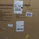 Yes4All EVA Interlocking Mats, Puzzle Floor Tiles, Foam Floor Padding with Border for Furniture, Home Space, Living Room, Garage (H. 48 Square Feet (12 Tiles) - Dark Walnut Wood)