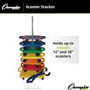 Champion Sports Scooter Stacker, Yellow