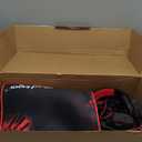 BlueFinger Gaming Keyboard Mouse Headset Combo, USB Wired Crack Backlit,114 Keys Letters Glow LED Keyboard, Red LED Light Headset for Laptop PC Computer Work and Game