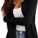a.Jesdani Women's Button Down Crew Neck Long Sleeve Soft Knit Cardigan Sweaters, L
