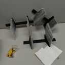 Floating Book Shelves for Wall, 6 Tier Invisible Floating Bookshelf, Vertical Spine Book Tower, Wall Mounted & Space Saving, Heavy Duty Metal Book Organizer for Home Office, 3 Pack Black