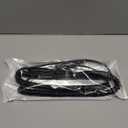 2-Pack Heavy Duty 6P6C Anti-Tangle Telephone Cord, 1.3 ft Coiled RJ12 Male to Male Cable for Landline Phones, 26AWG 6-Conductor with Gold-Plated Contacts, Matte Finish (Black)