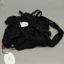 Avidlove Women Lingerie Lace Babydoll Chemise Sexy Mesh Nightdress V Neck Nightwear Side Split Nightgown (Large, Black)