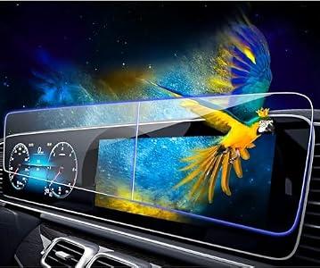 EUEKY 2024 2025 2026 GLE Screen Protector for 2020 2021 2022 2023 2024 Mercedes Benz GLE 450 580 Display Navigation system Touchscreen Display Tempered Glass Protection Film for 2025 GLE 350