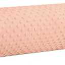 Cervical Neck Roll Pillow Memory Foam Blush Pink 24in Round Neck Pillows Support for Sleeping Lightweight Bolster Cushion for Yoga TravelWashable Cover