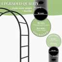 Elegant Pergola Arbor Garden Arch Trellis 55" W x 94.5" H, 16mm Metal Tubes & 0.4mm Thickened Wall Construction, Weather Resistant, Versatile Use for Outdoor Decoration