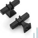 HOME EDIT 25 Pack 2 inch Black Cabinet Handles Square Zinc-Alloy Pulls for Kitchen Dresser Closet and Bathroom Cabinets Hardware