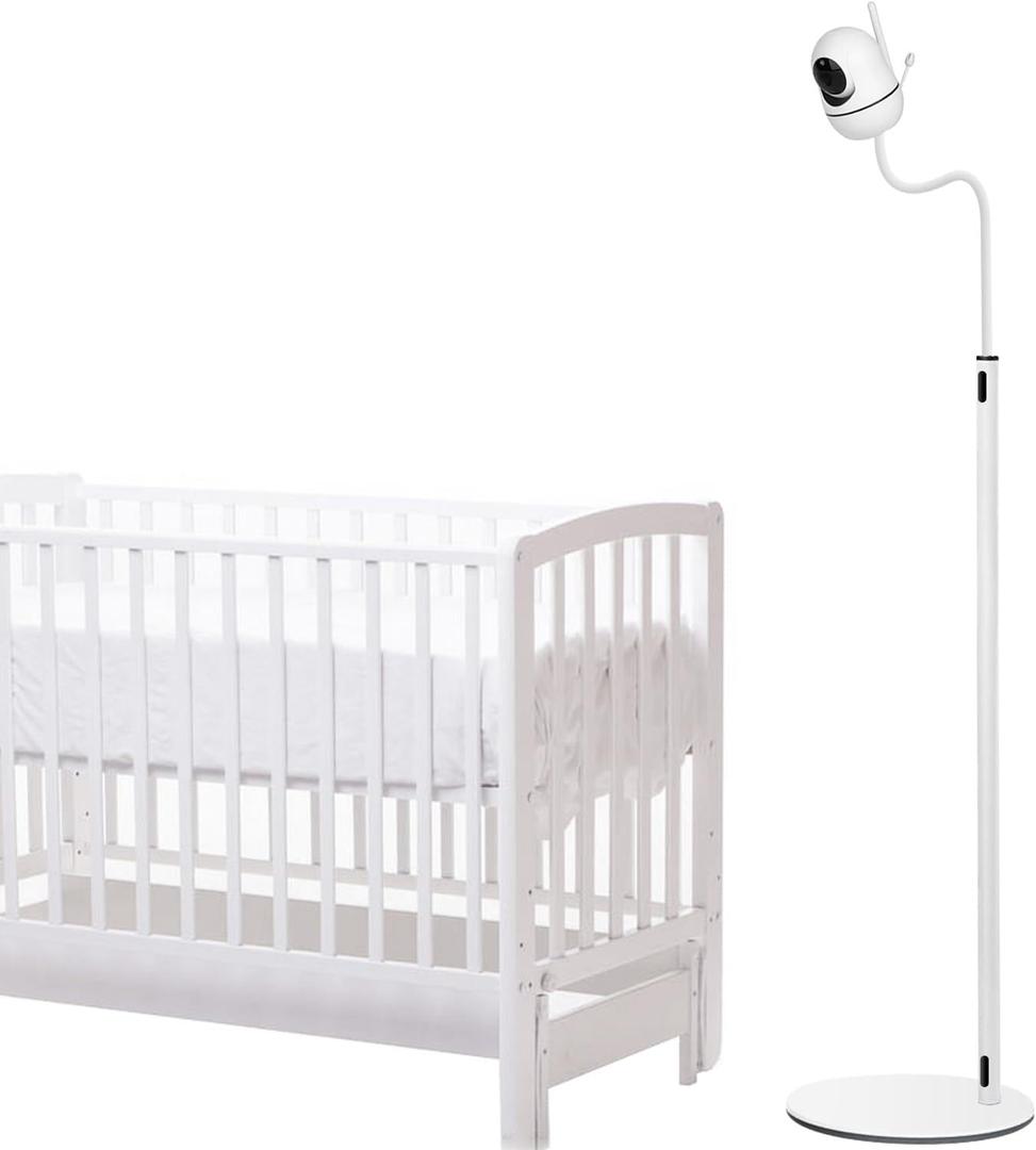 Floor Stand Compatible with Hellobaby Baby Monitor,ANMEATE,Also Compatible with The Nanit Pro Smart Baby Monitor & Flex Stand Holder with Adjustable Height and Stable Base Without Tool