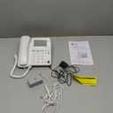 AT&T CL4940 Corded Standard Phone with Answering System and Backlit Display, White