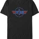 Fifth Sun Men's Big Top Gun Round Logo T-Shirt, Black, 3X-Large Tall