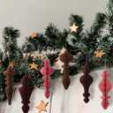 6 Pcs 10" Large Hanging Honeycomb Finial Ornaments 3D Paper Christmas Tree Ornaments Decorative Lantern Honeycomb Decorations for Holiday Winter Xmas Party Wonderland(Colorful)