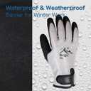 Waterproof Weatherproof Winter Work Gloves, Gray, Ideal for Gardening & Outdoor Tasks