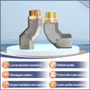 (1" NPT, 2PCS) Fuel Hose Swivel 360 Rotating Connector for Fuel Transfer Pump Fuel Nozzle Multi Plane Fuel Plane Swivel
