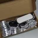 Dream Color Under Cabinet Lights, AIBOO Color Changing Puck Lights Dimmable with Remote Control & APP Control, Music Sync Multicolor Under Cabinet Lighting 24V for Cabinets, Counters, Shelves(15 Pack)