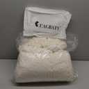 L'AGRATY Chunky Knit Blanket Throw,Soft Chenille Yarn Throw Blanket 50x60Handmade Cable Knit Crochet Blanket,Large Knit Blankets Chunky Yarn,Rope Knot Throw Blanket for Couch Sofa Bed Home Decor (Ivory)