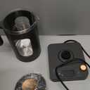 Electric Tea Kettle, INTASTING Glass Electric Kettle with tea Infuser and Precise knob temperature control, 1200W Fast Heating, BPA-Free, Easy to Clean, 1 Liter (Dark Gray)